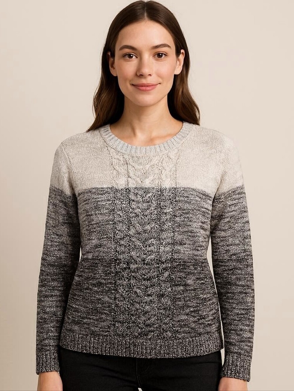 Croft & Barrow Color Block Knit Sweater